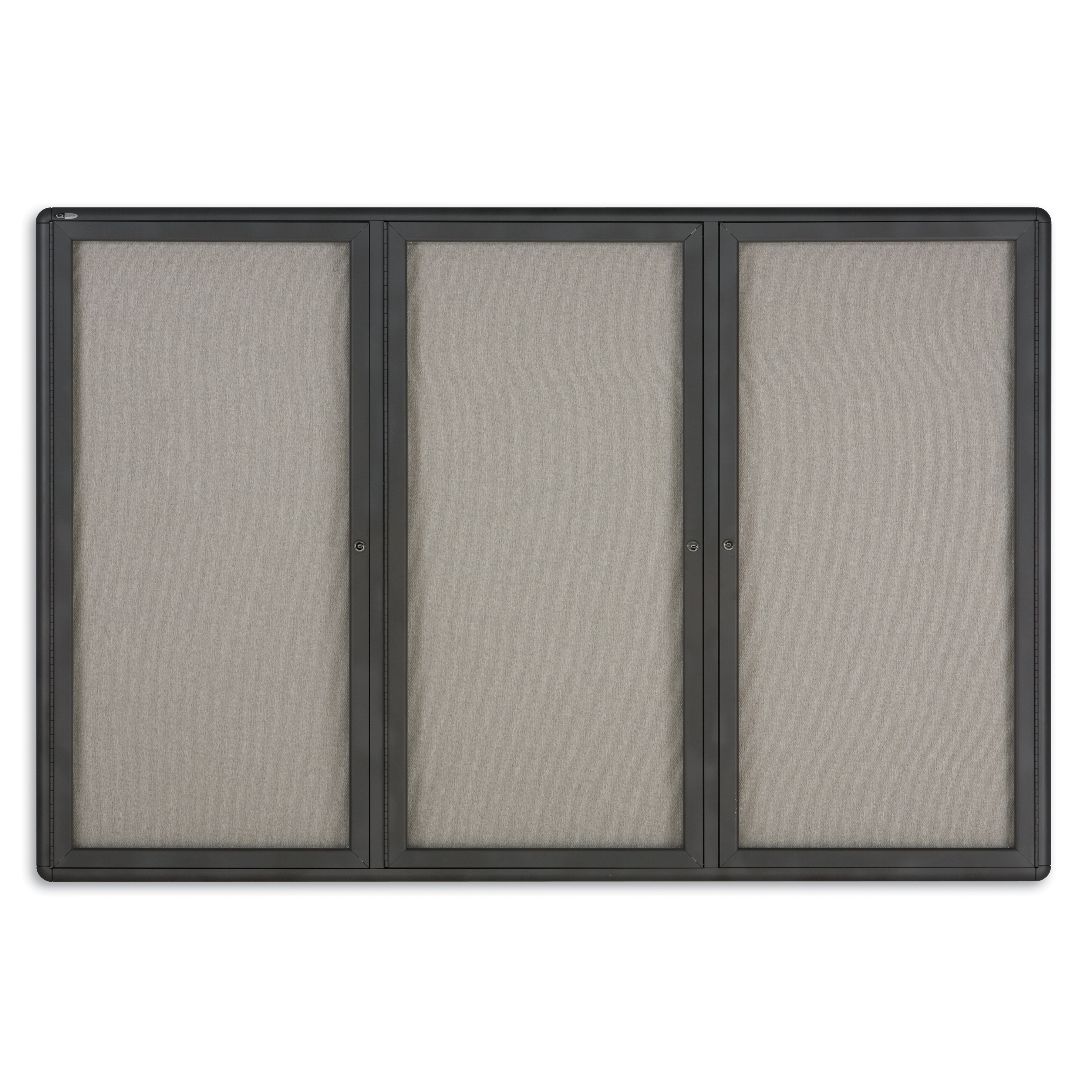 Quartet Enclosed Radius Fabric Bulletin Board