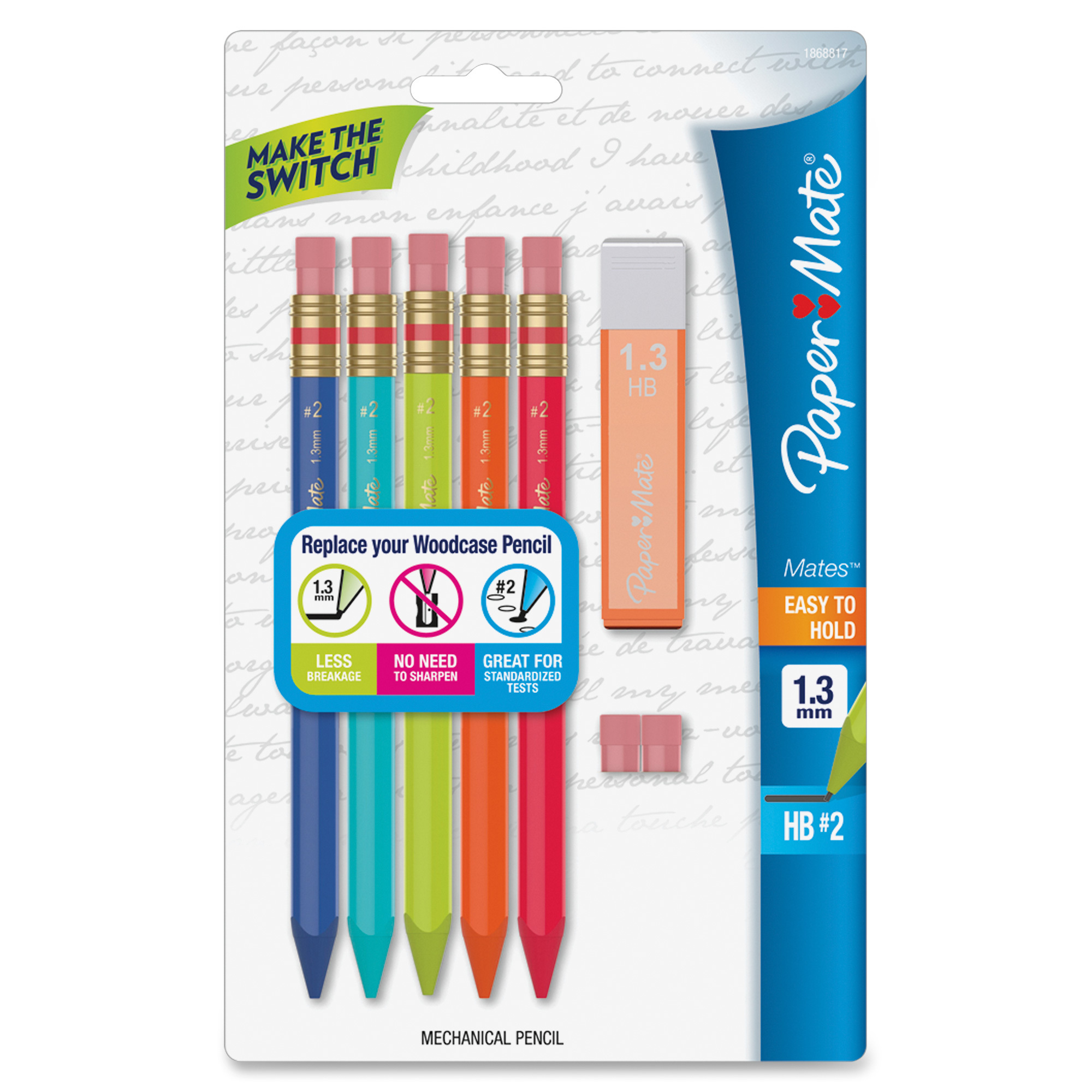 Paper Mate Triangular 1.3 Mechanical Pencils Kit