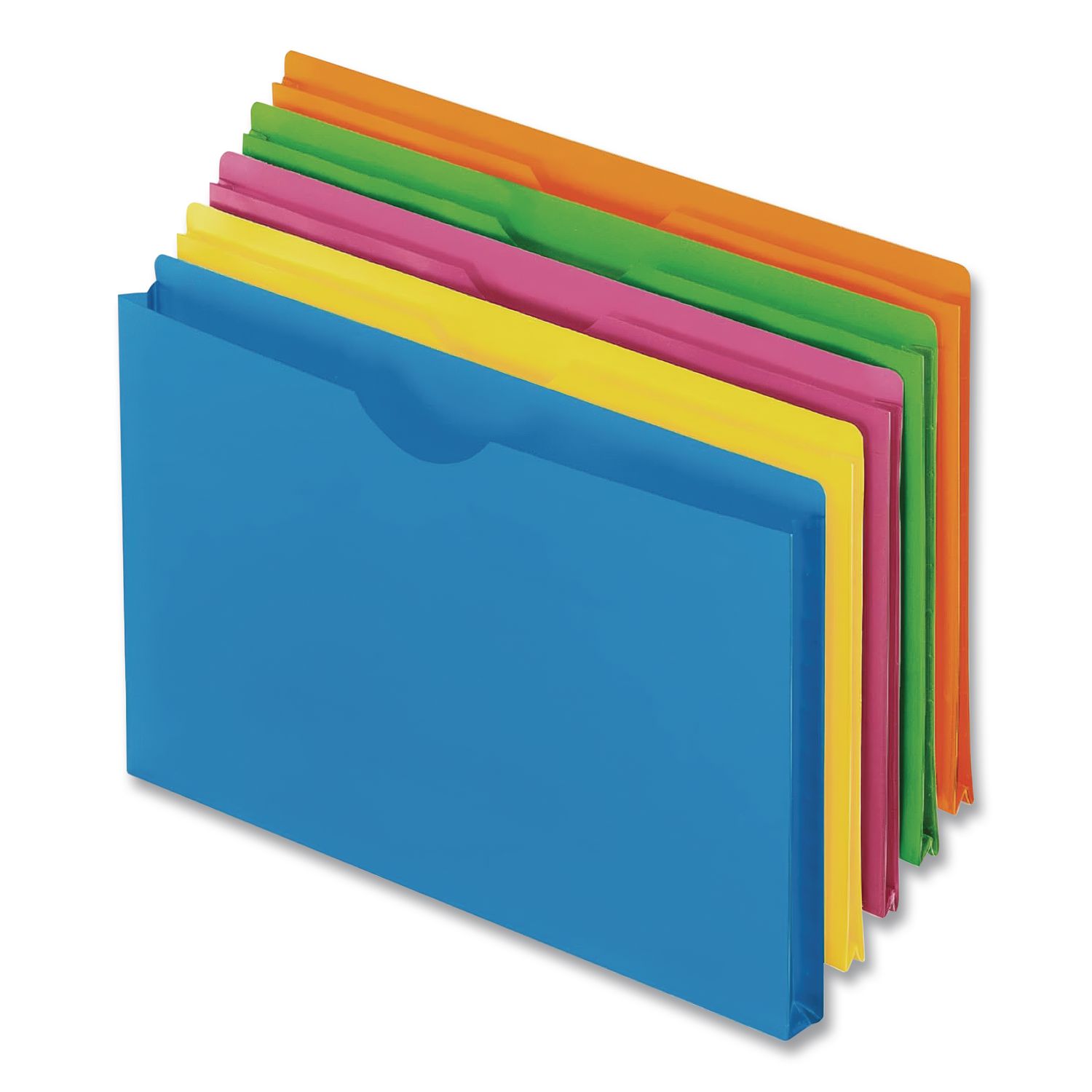 Pendaflex Glow Poly File Jacket, Straight Tab, Letter Size, Assorted ...