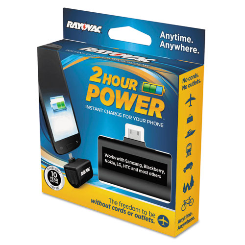 Rayovac 2-Hour Power Emergency Charger, Micro USB Connector