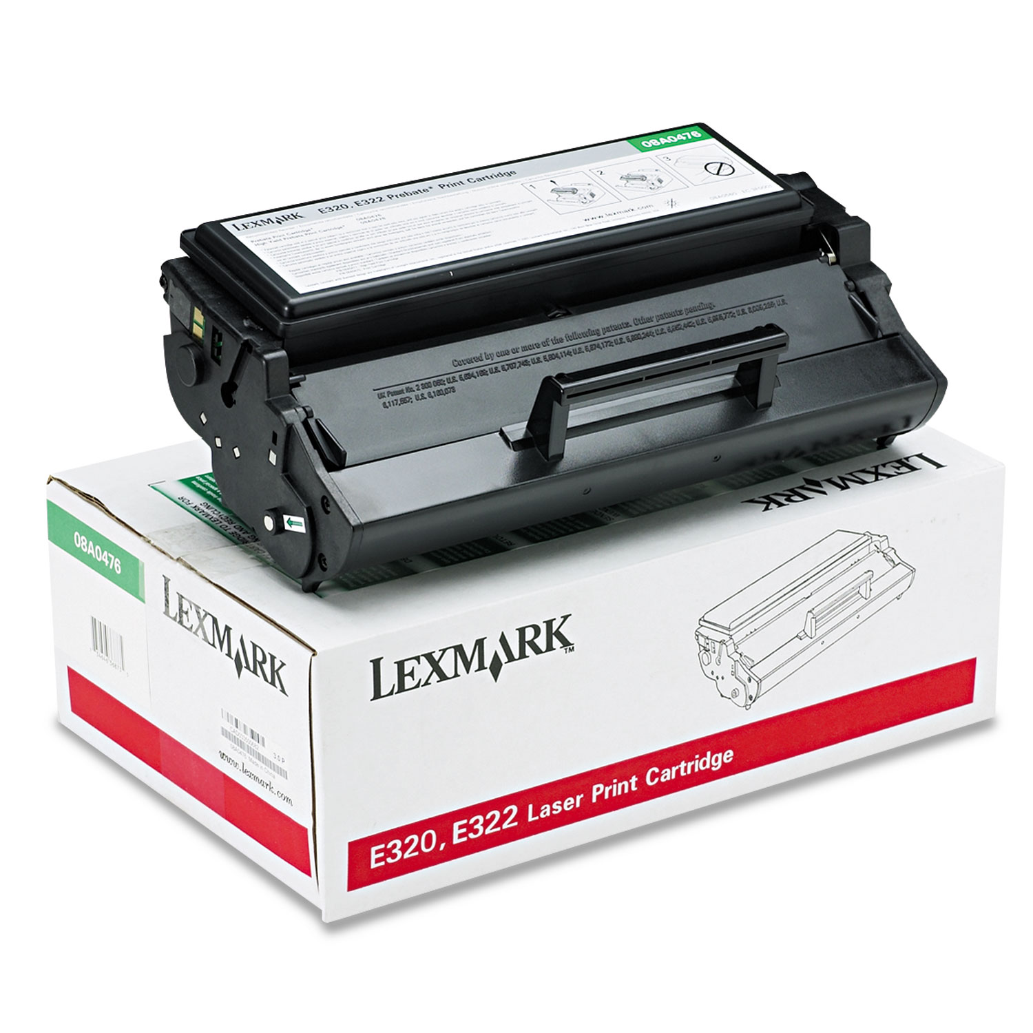 Lexmark 08A0476 Black Return Program Toner Cartridge