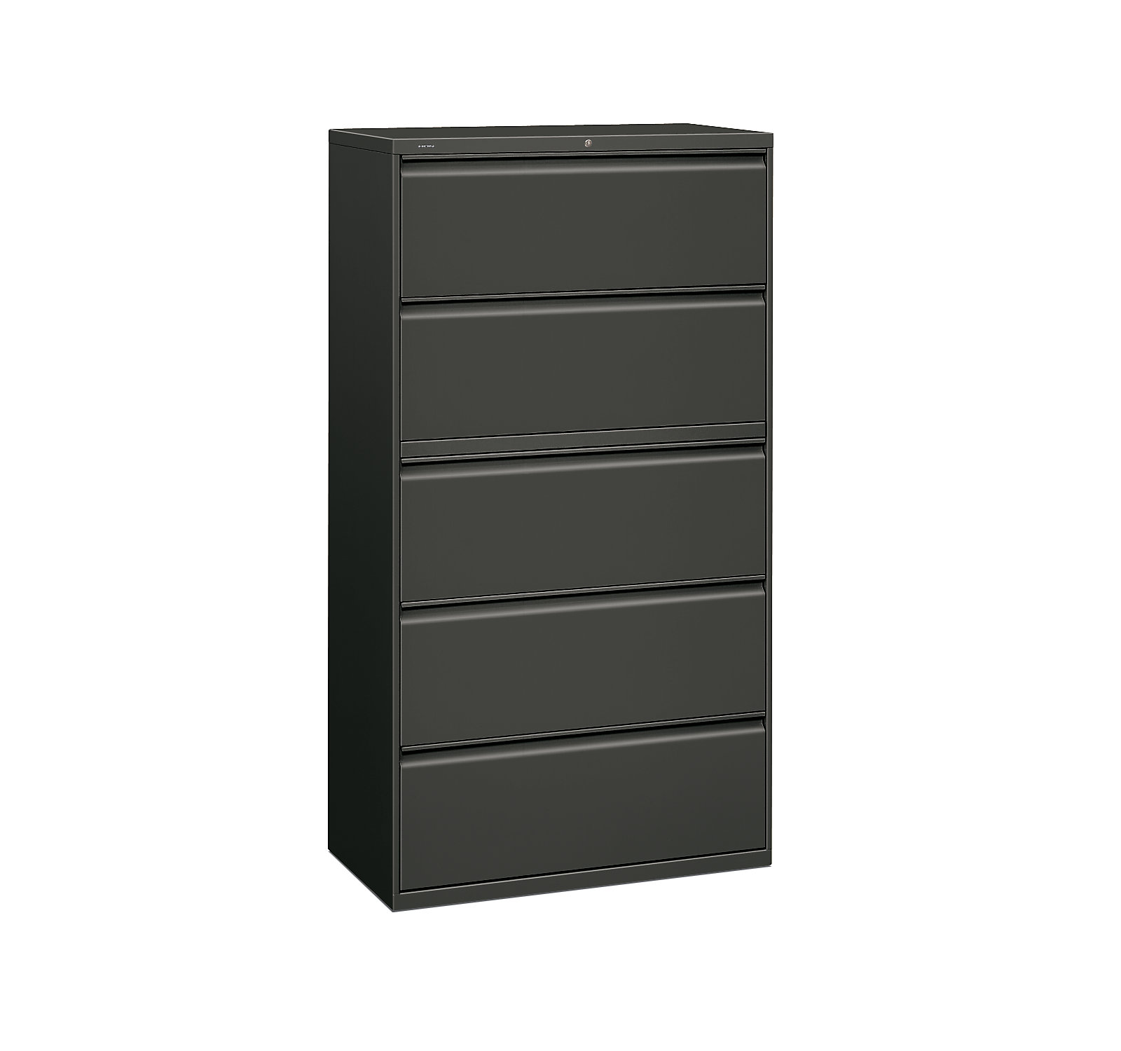 Hon 800 Series Five Drawer Lateral File Roll Out Posting Shelves Letter Legal A4 36w X 64 25h Charcoal Officesupply Com