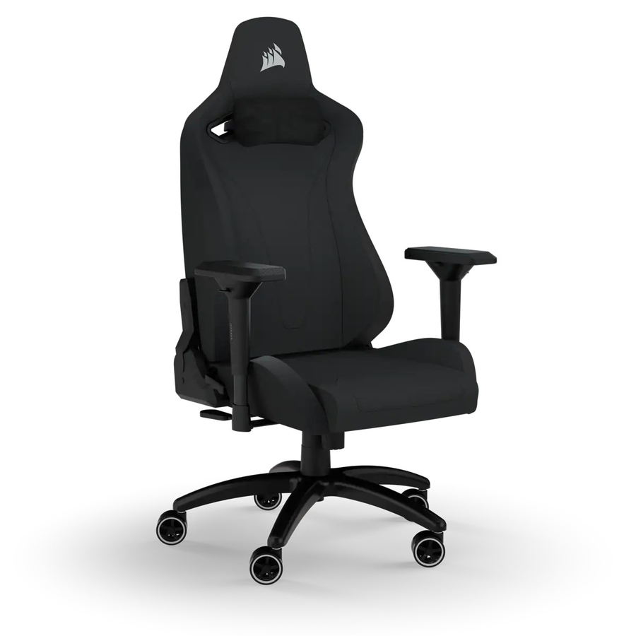 Corsair TC200 Gaming Chair Soft Fabric Black Black OfficeSupply