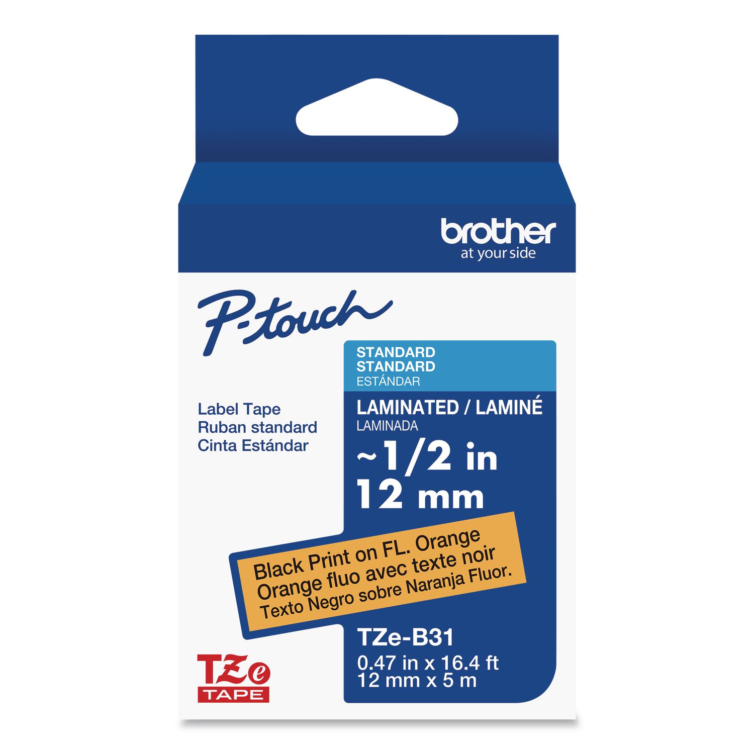 Brother P-touch TZeテープセット　各種 Brother P-Touch TZe Laminated Removable Label Tapes, 0.47