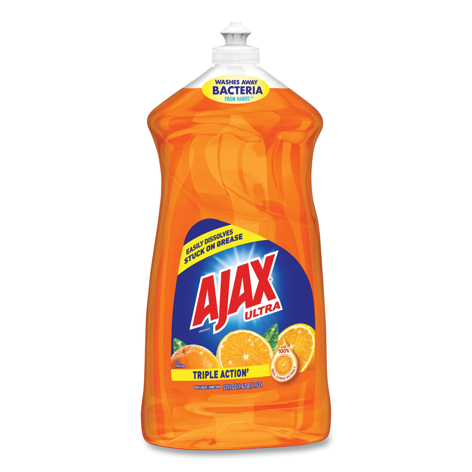 Ajax Dish Detergent, Liquid, Orange, 52 oz, Bottle