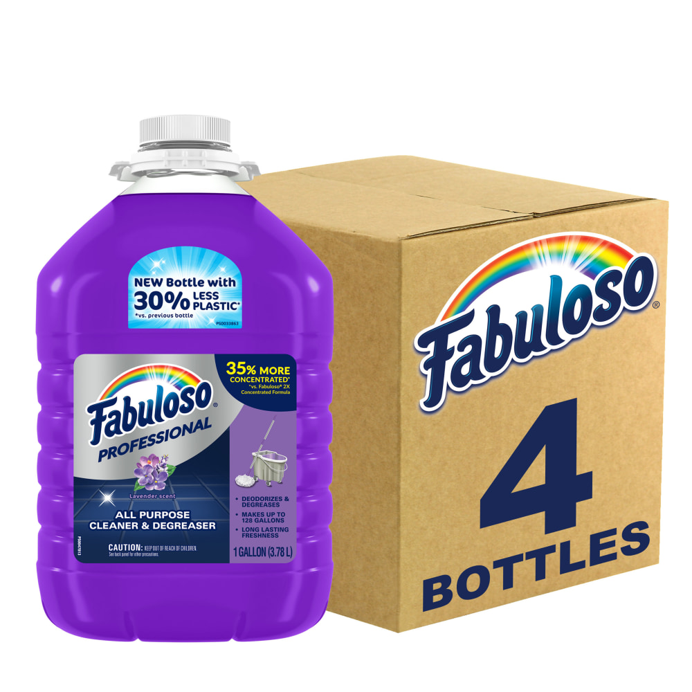 Fabuloso AllPurpose Cleaner, Lavender Scent, 1 Gallon, Case Of 4