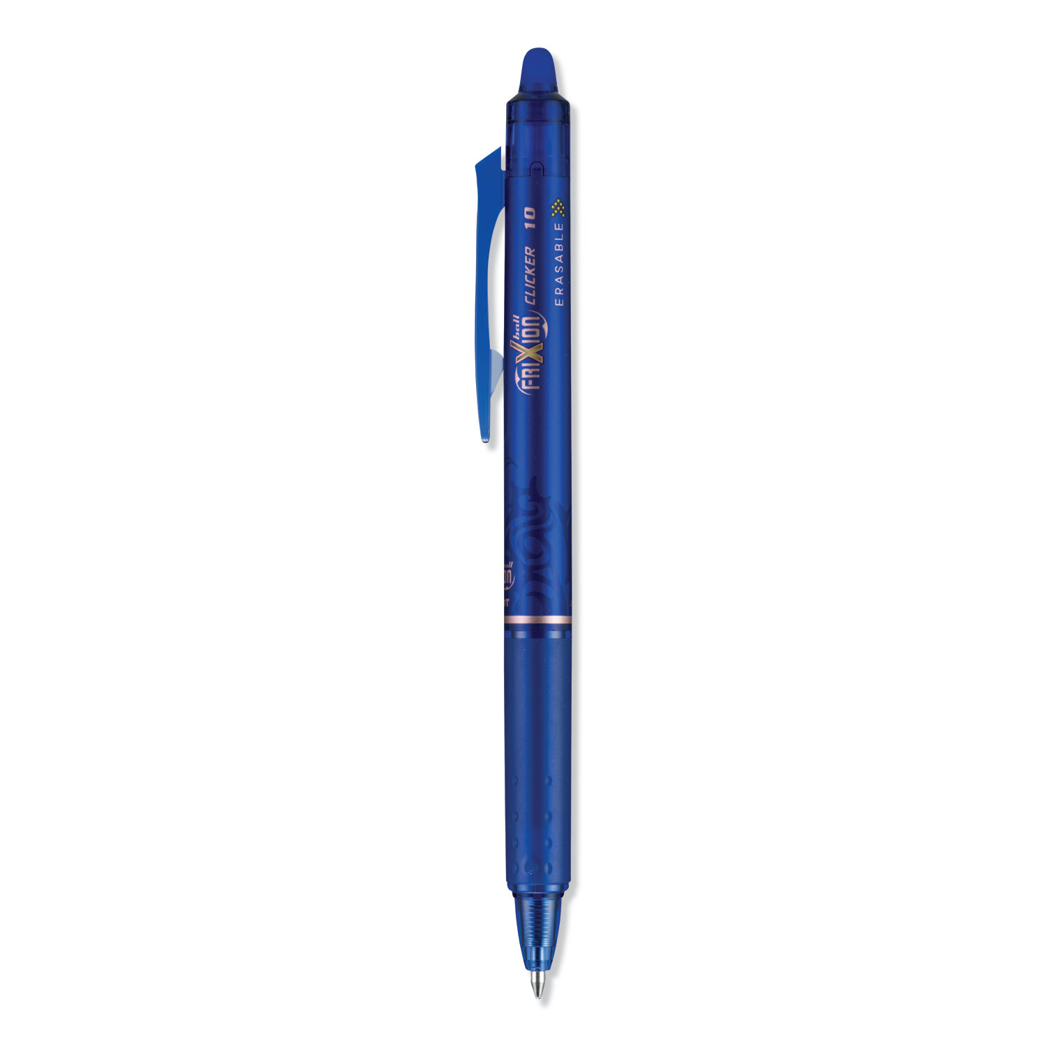 Pilot FriXion Clicker Erasable Gel Pen, Retractable, Bold 1 mm, Blue