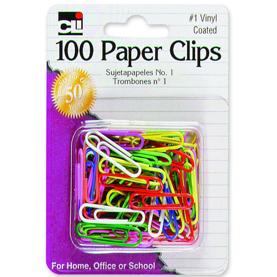 CLI Vinyl Coated Paper Clips LEO80033