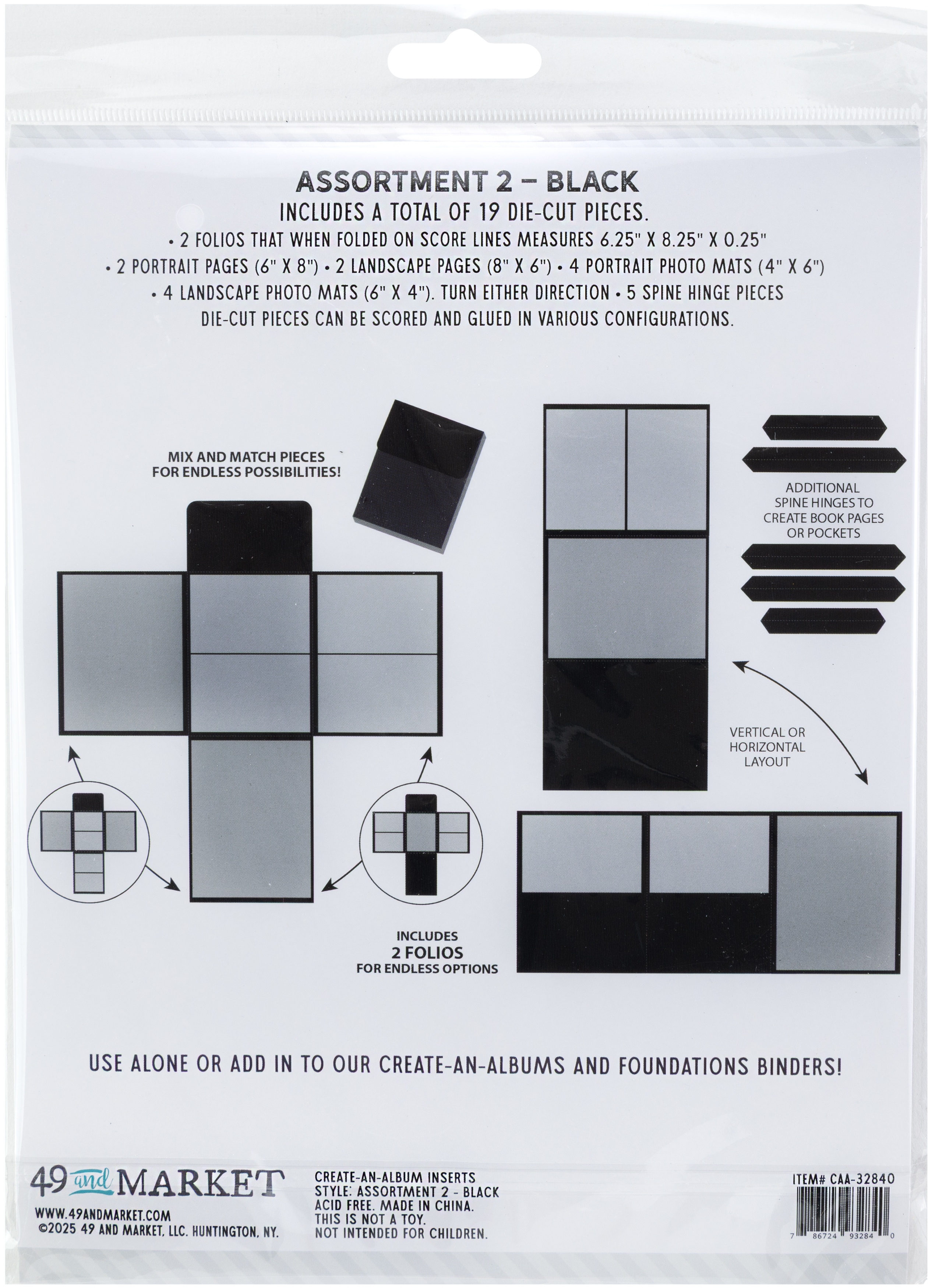 49 And Market Create-An-Album Foundation Inserts | OfficeSupply.com