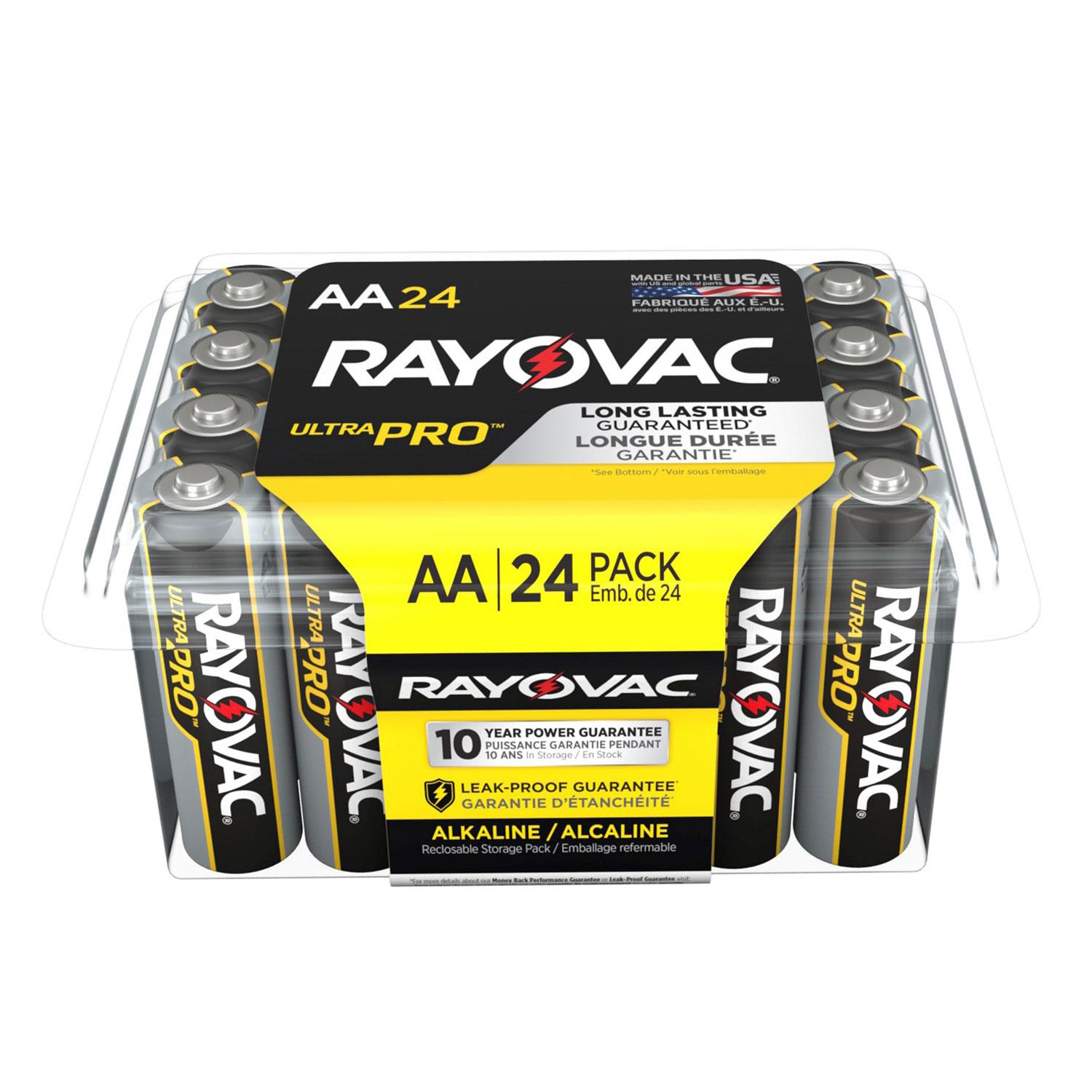 Rayovac Ultra Pro Alkaline AA Batteries, 24/Pack