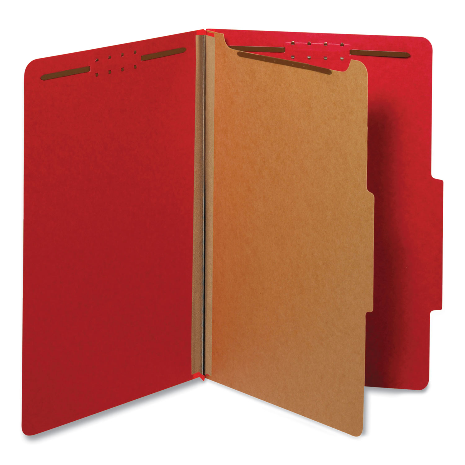 Universal Bright Colored Pressboard Classification Folders, 1 Divider