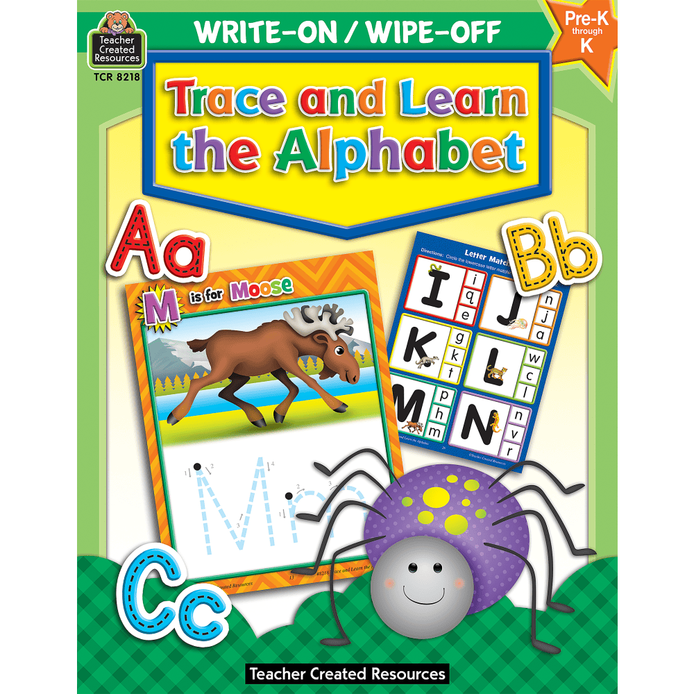 Teacher Created Resources Write-On/Wipe-Off Book, Trace And Learn The ...