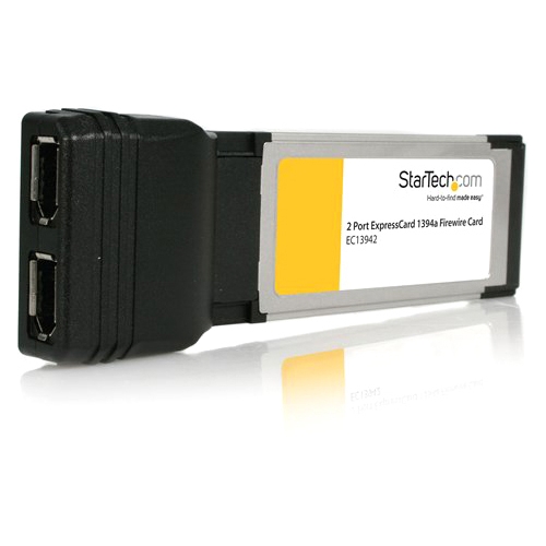 StarTech.com 2 Port ExpressCard Laptop 1394a Firewire Adapter Card StarTech.com 2 Port ExpressCard Laptop 1394a Firewire Adapter Card