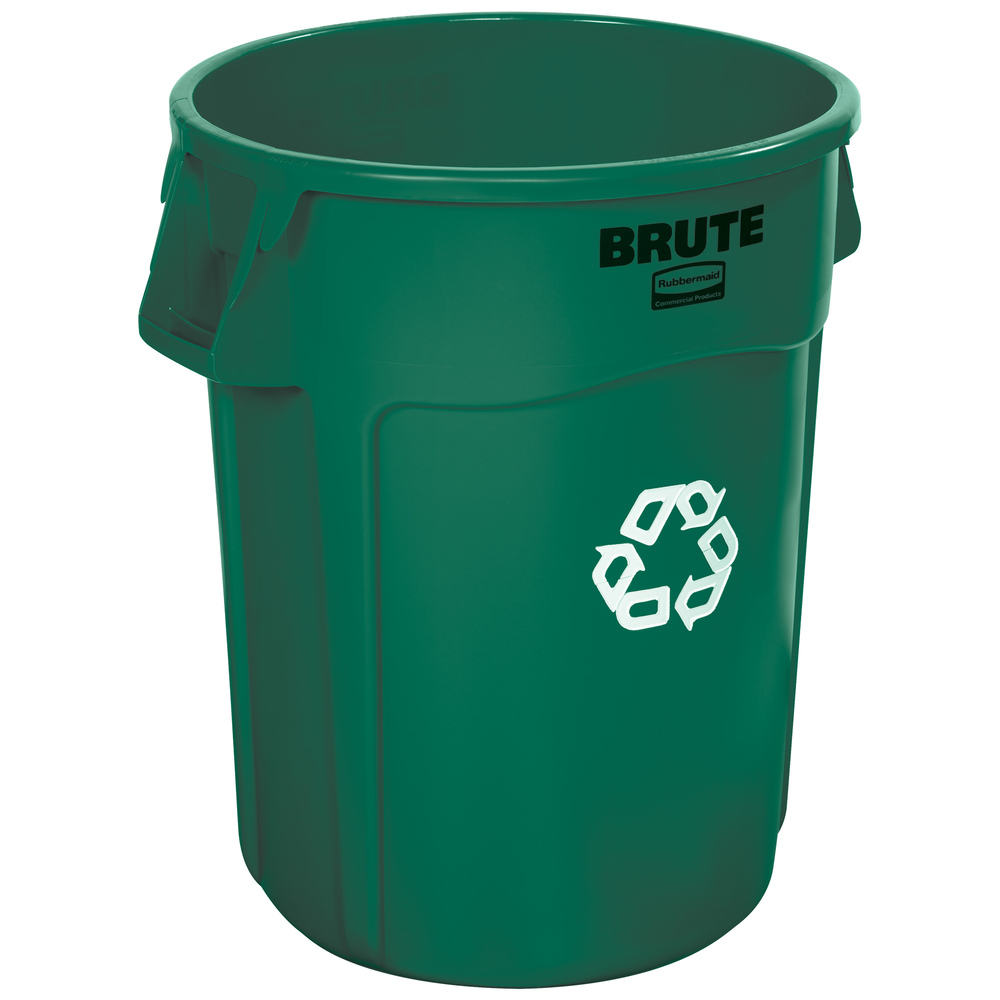 Rubbermaid Brute Recycling Container 44 Gallon, Green