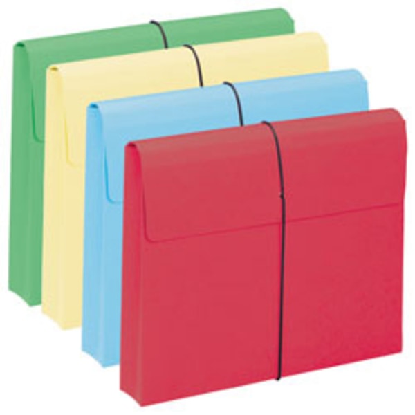 Smead Color Expanding Wallets, 2" Expansion, Letter Size, Assorted
