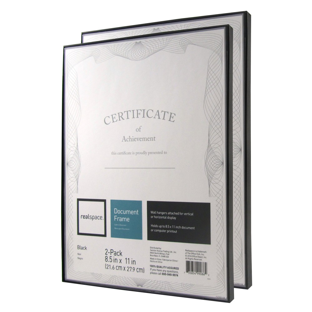 Slimline Document Frames, 8-1/2