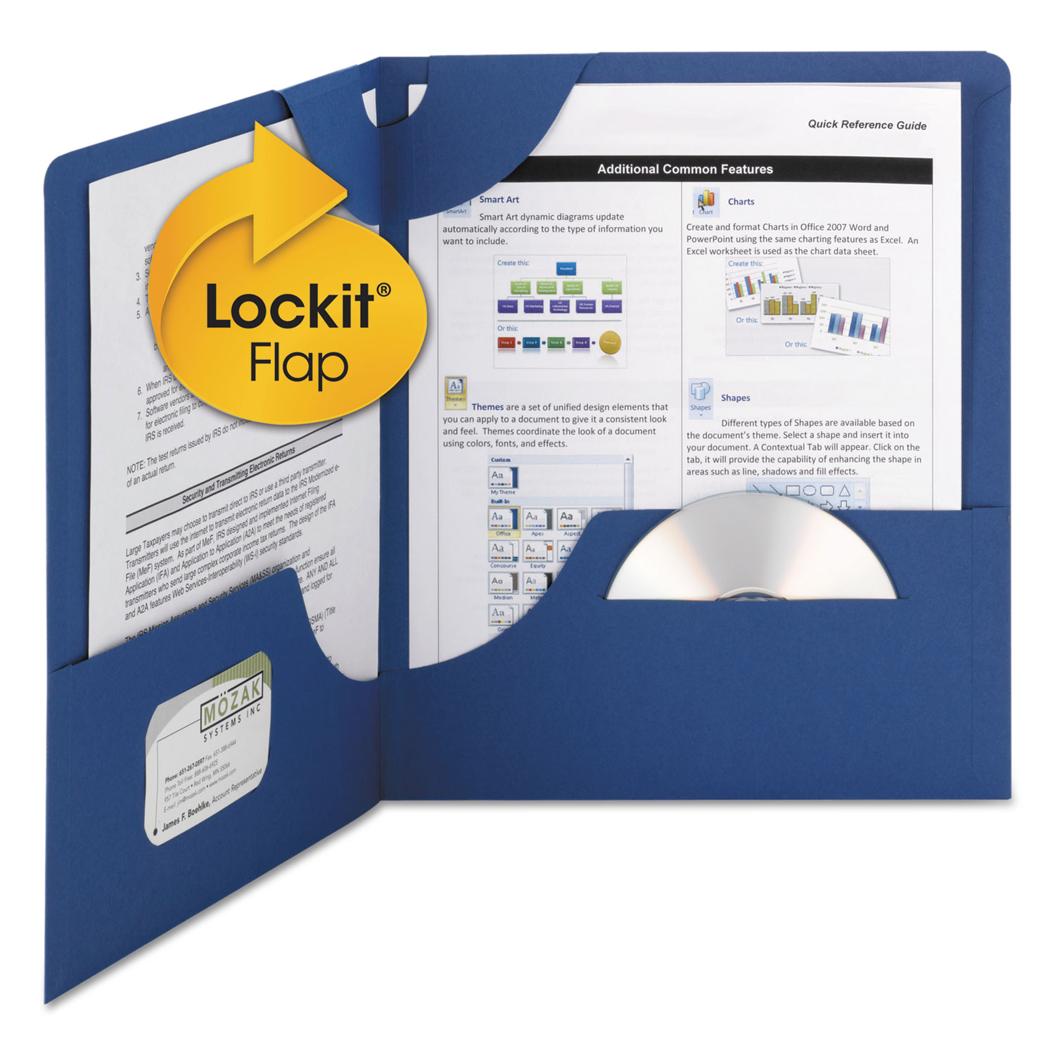 Smead Lockit Two Pocket Folders