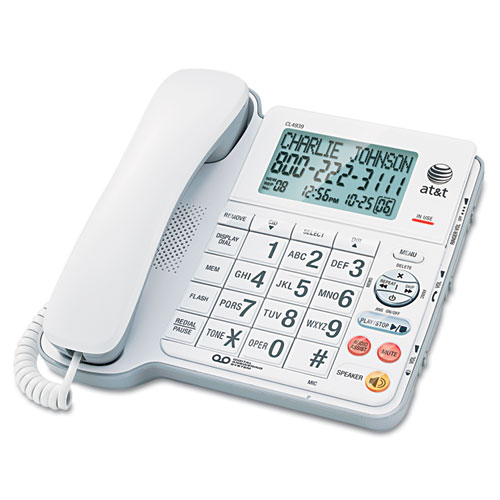 AT&T CL4939 Corded Phone with Digital Answering System | OfficeSupply.com