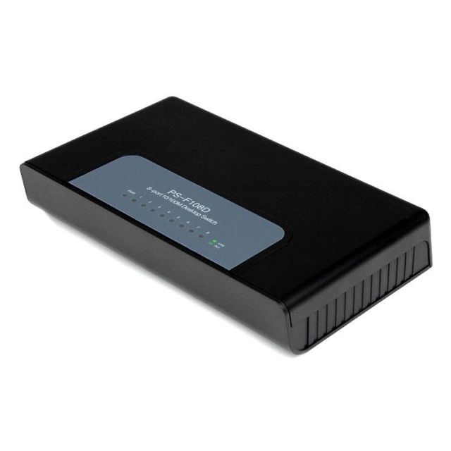 StarTech.com 8 Port Fast Ethernet Switch - 10/100 Desktop Wall Mount Network Switch StarTech.com 8 Port Fast Ethernet Switch - 10/100 Desktop Wall Mount Network Switch