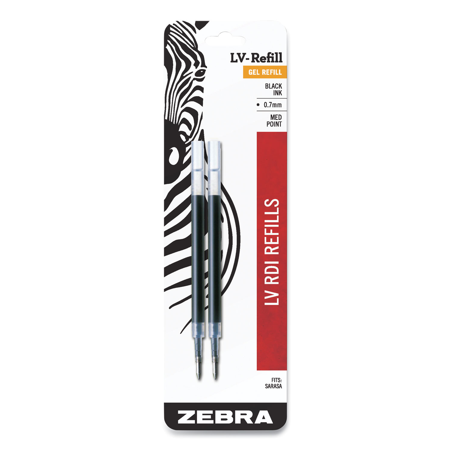 Zebra Retractable GelInk Ballpoint Refills For Sarasa & Jimnie Pens