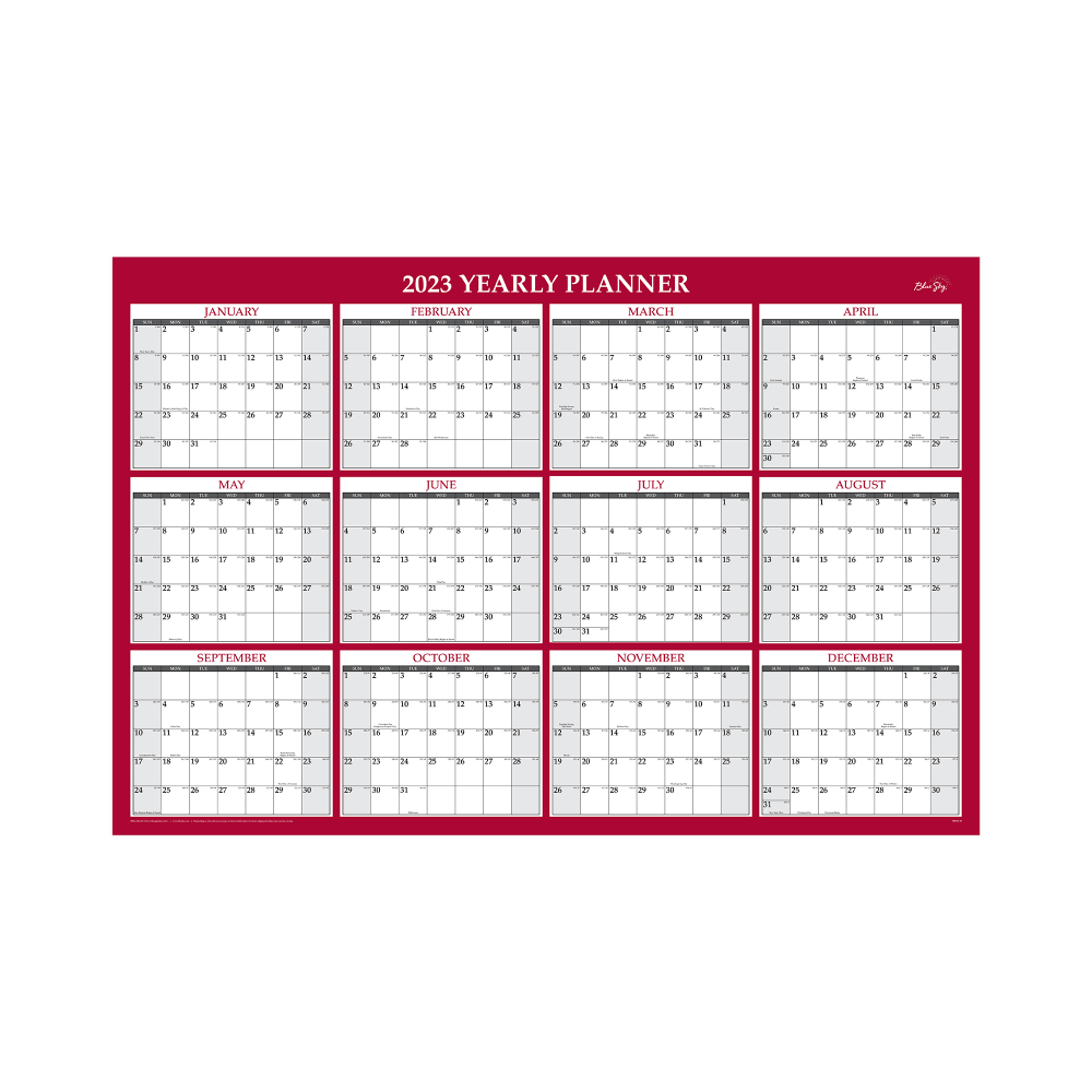 blue-sky-monthly-calendar-48-x-32-classic-red-january-to-december