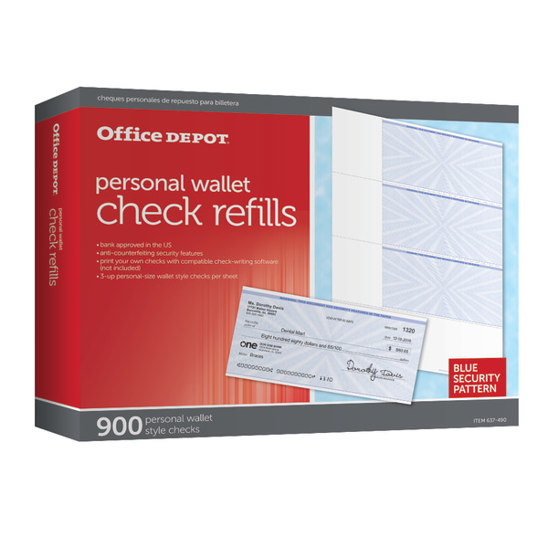 Personal Check Refill Pack, 3Part, Pack Of 300