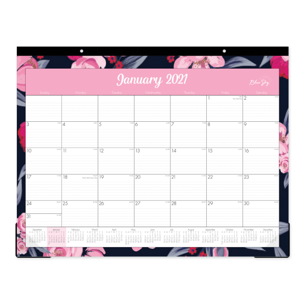 Blue Sky Monthly Desk Pad 22 X 17 Mimi Pink January To December blue-sky-monthly-desk-pad-22-x-17-mimi-pink-january-to-december