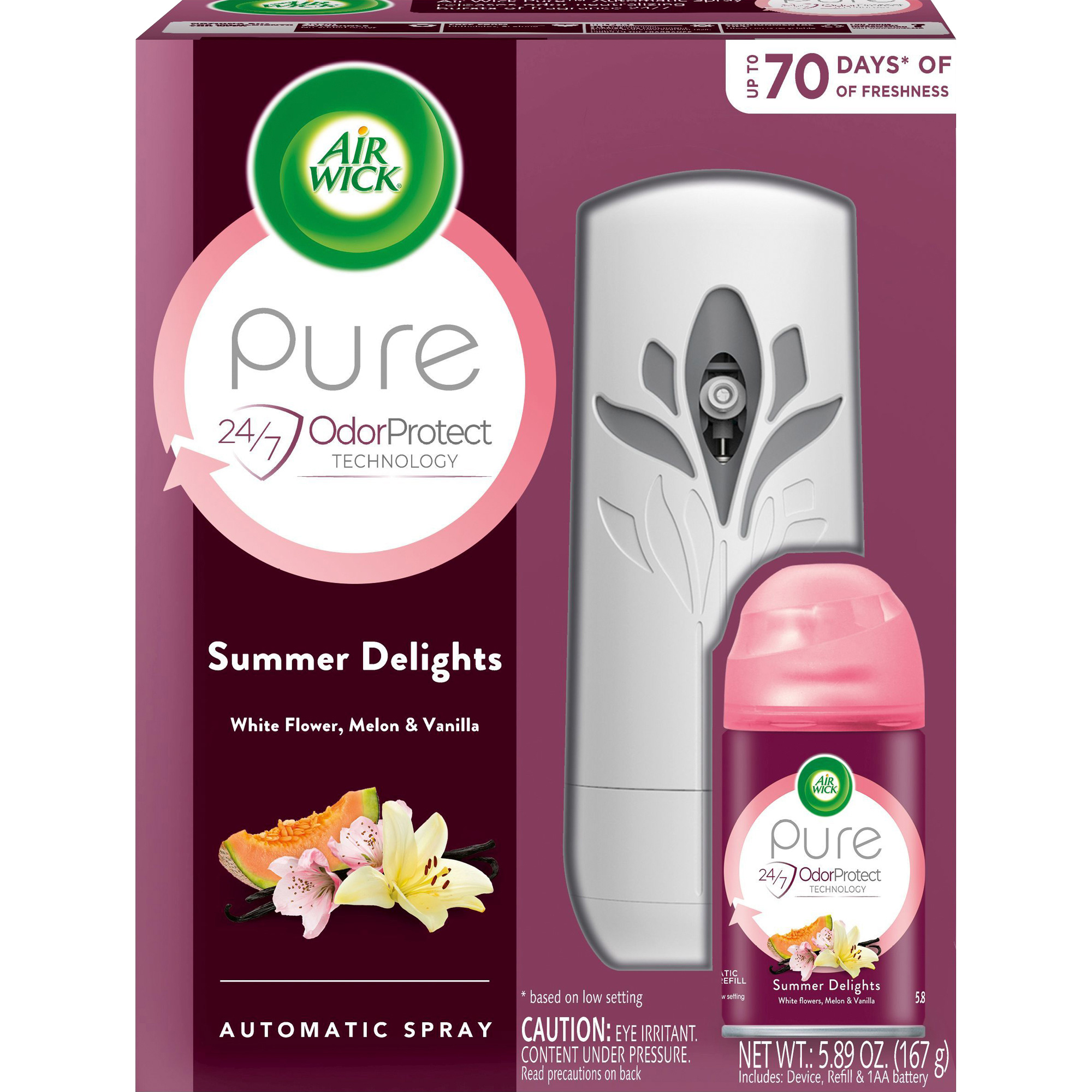 Air Wick Pure 24 7 Summer Air Spray Kit OfficeSupply