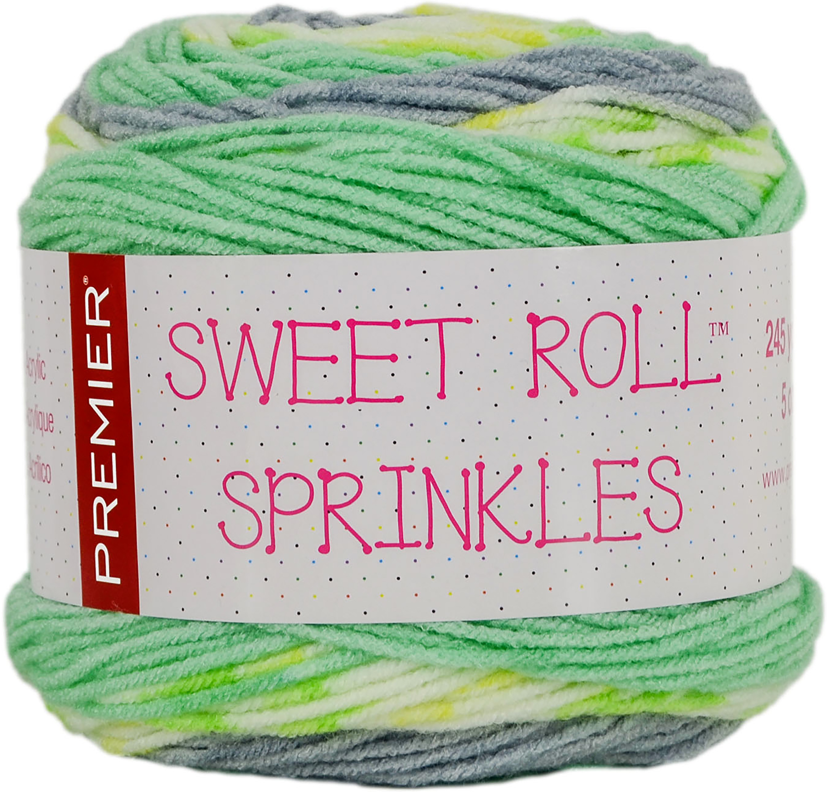 Premier Sweet Roll Sprinkles Yarn Mint Sprinkles