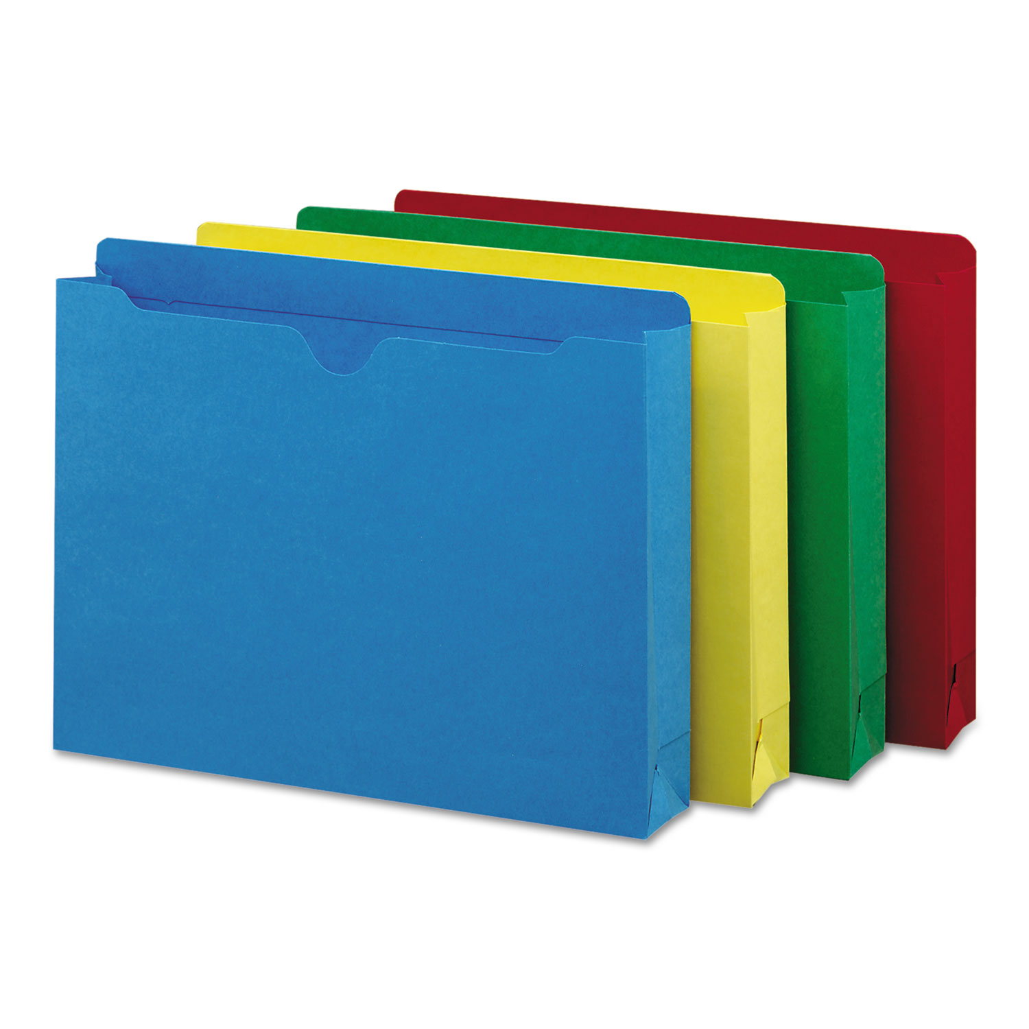 Smead Colored File Jackets with Reinforced DoublePly Tab, Straight Tab