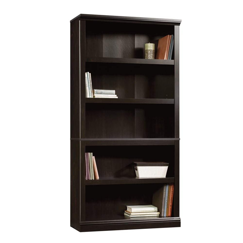 Sauder Select Bookcase, 5 Shelf, Estate Black