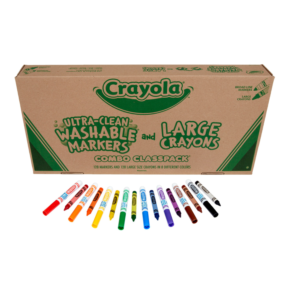 Crayola Crayons And Washable Markers Classpack, Large Size