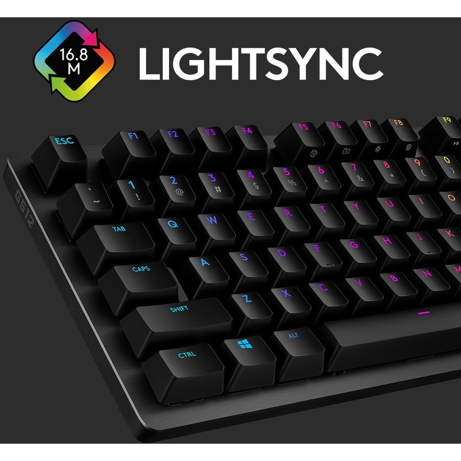 Logitech G512 CARBON LIGHTSYNC RGB Mechanical Gaming Keyboard with