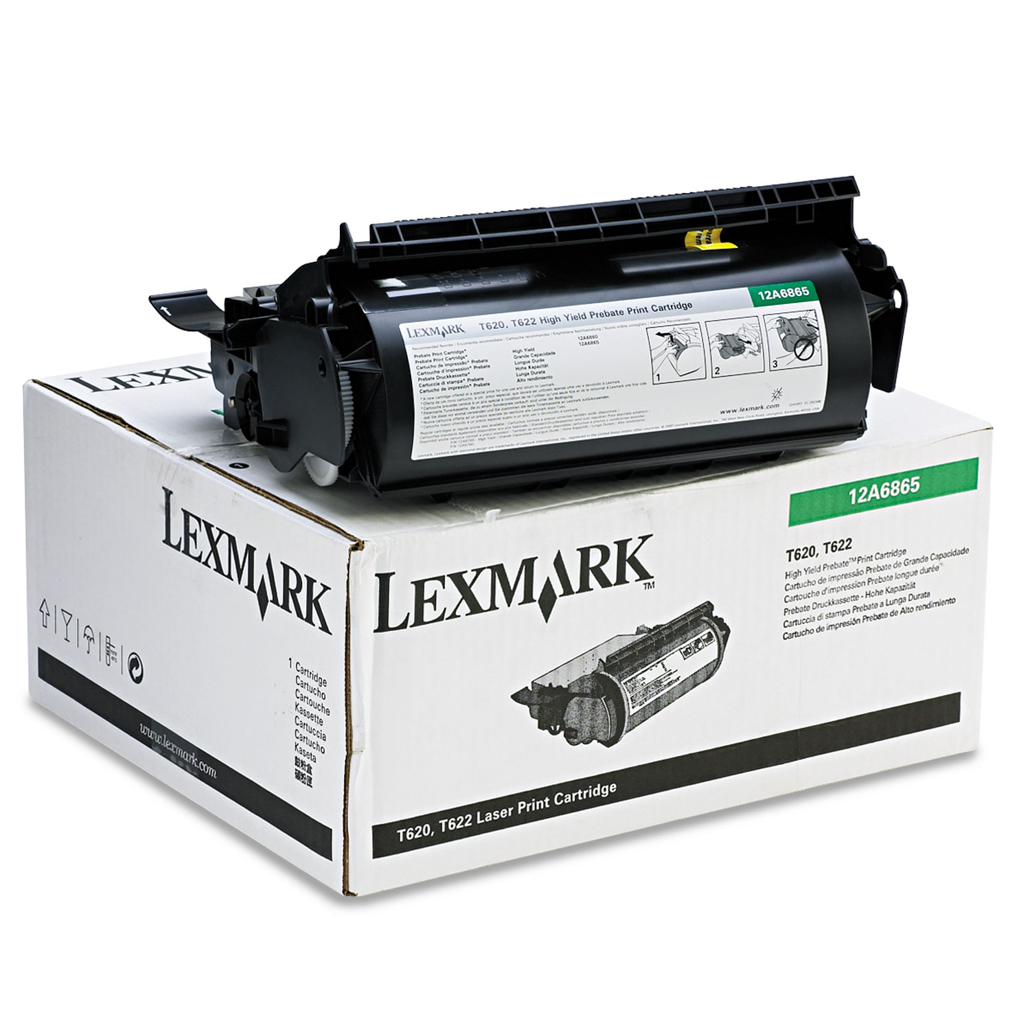 Lexmark 12A6865 Black High Yield Return Program Toner Cartridge