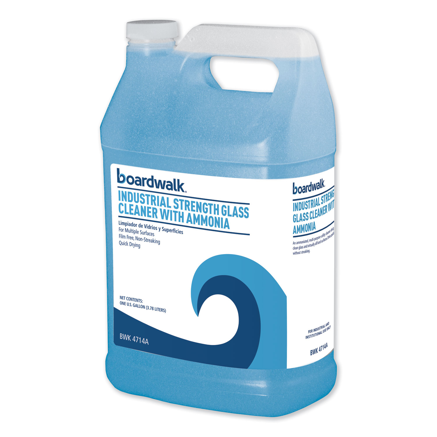 Boardwalk Industrial Strength Glass Cleaner with Ammonia, 1 Gal Bottle