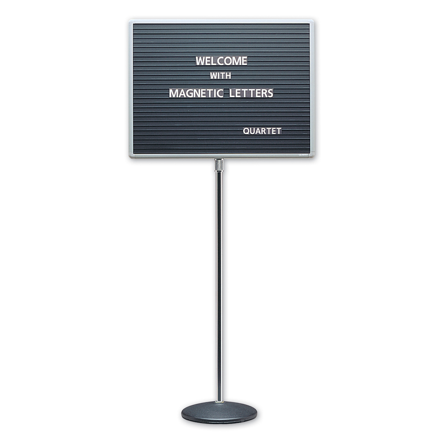 Quartet Adjustable Single Pedestal Letter Boards