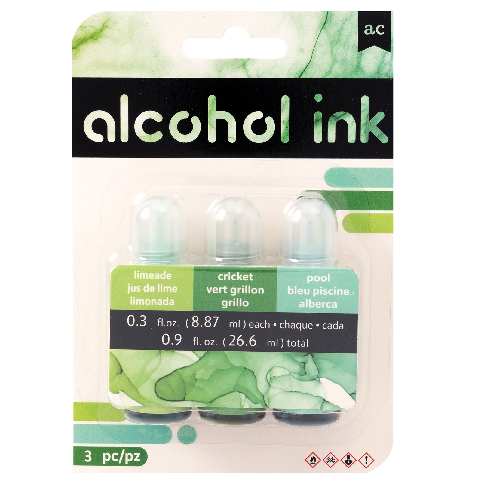 American Crafts Alcohol Ink 0.3oz 3/Pkg | OfficeSupply.com