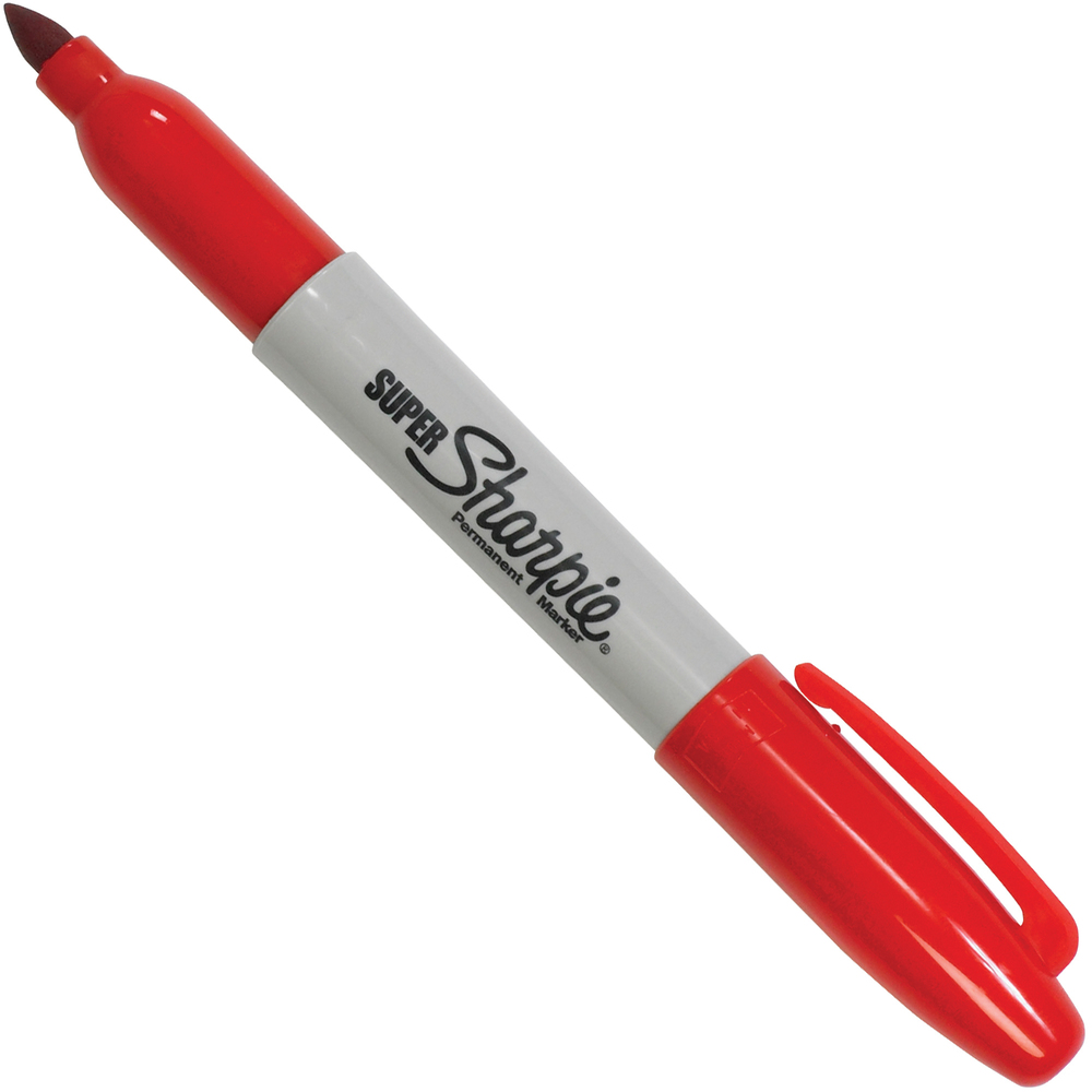 Red Super Sharpie Markers - BOXMK305RD | OfficeSupply.com