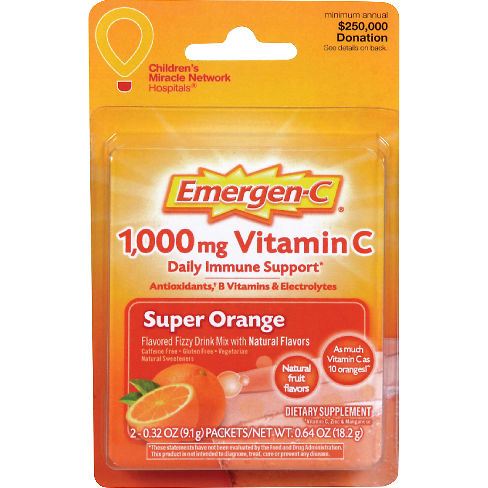 EmergenC Immune Support Drink Mix Packets