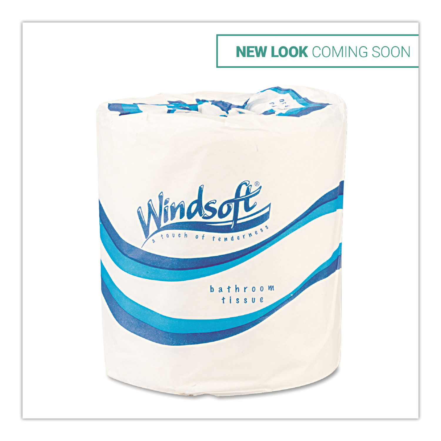Windsoft Single Roll Premium Toilet Paper, 1Ply, White, 4 1/2 x 3 3/4 Sheet, 1000 Sheets/Roll