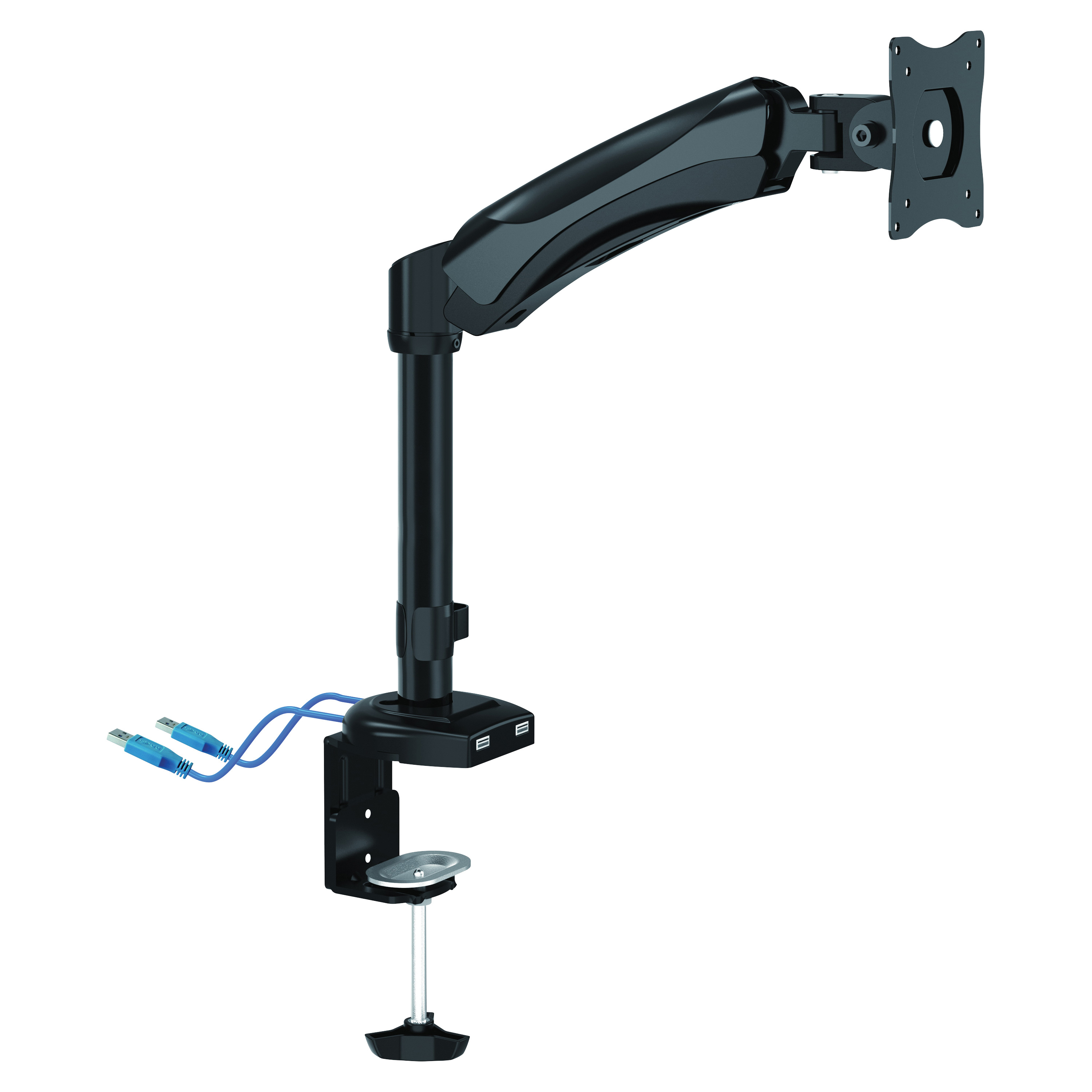 Lorell Mounting Arm for Monitor - Black | OfficeSupply.com