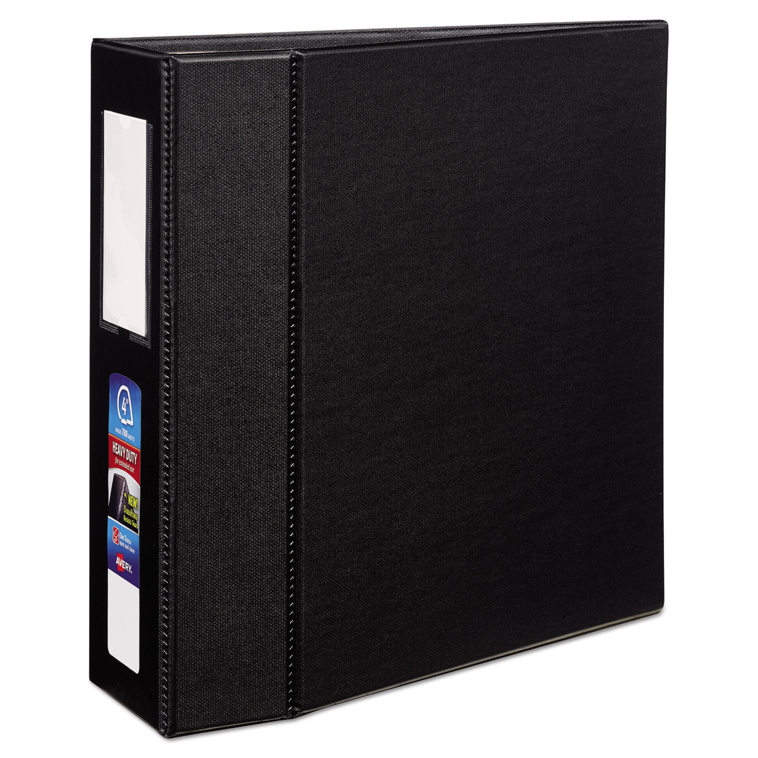 Avery HeavyDuty 3Ring Binder with One Touch EZD Rings, 4" Capacity