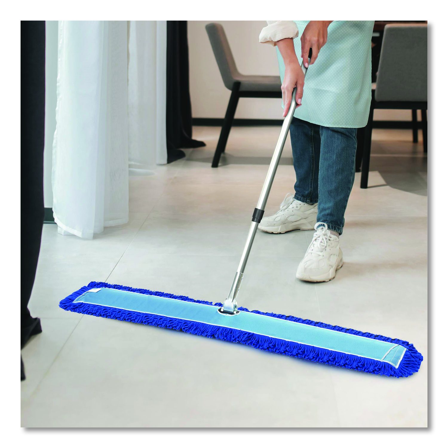 Gritt Commercial All-In-One Microfiber Dust Mop Set with