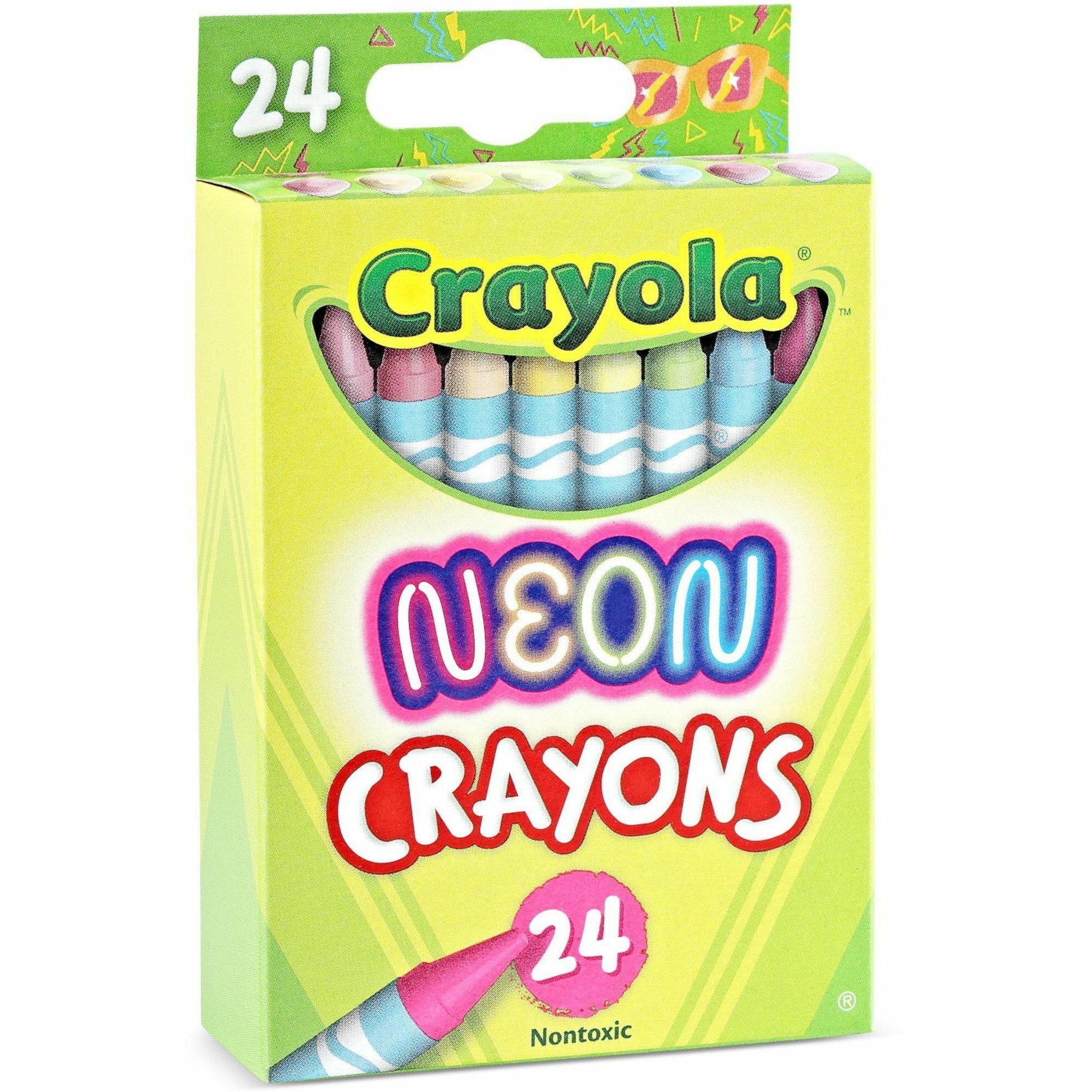 Crayola Neon Crayons - CYO523410 | OfficeSupply.com