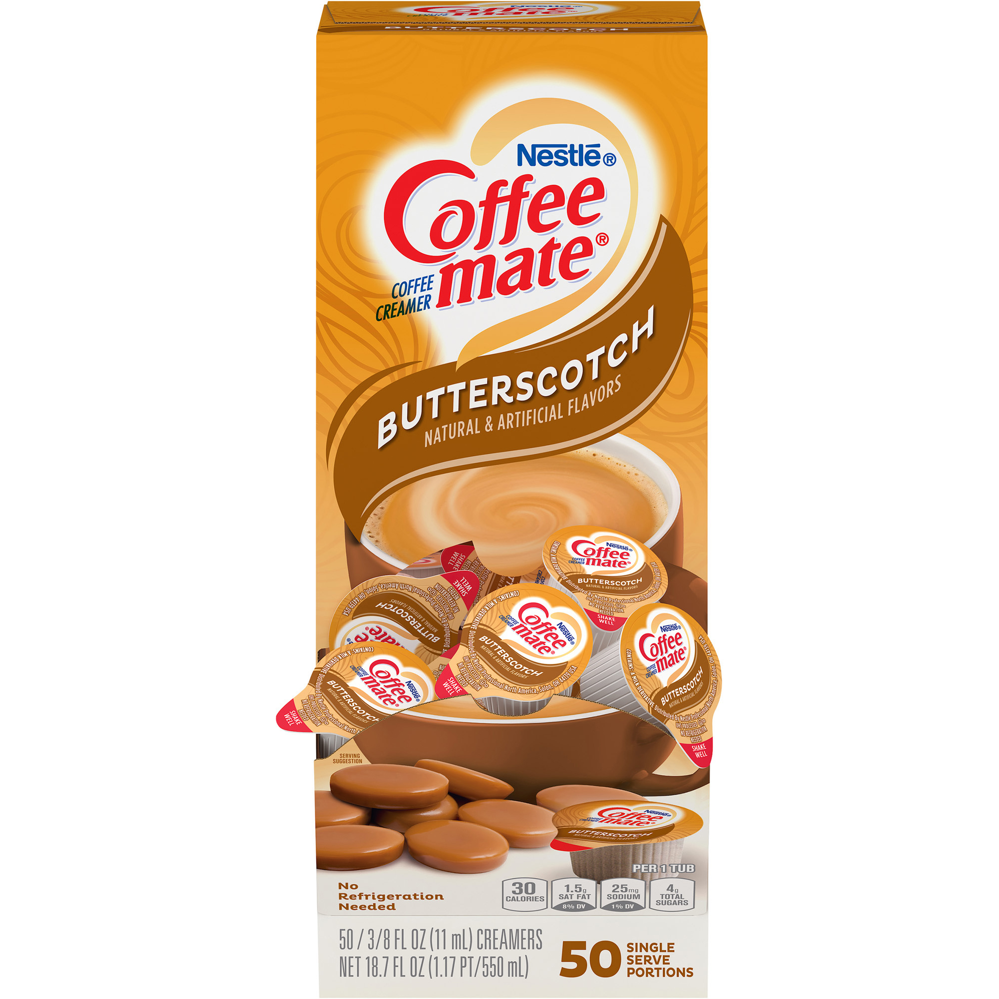 Coffee mate Liquid Coffee Creamer Tub Singles, GlutenFree