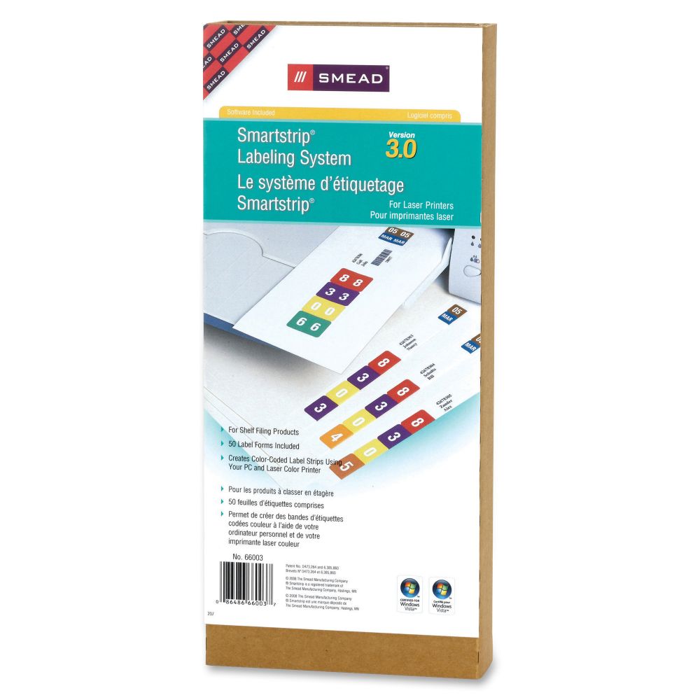 Smead Smartstrip Labeling System Starter Kit w/CD Software & 50 Label