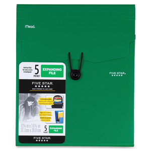 Five Star 5-Pocket Expanding File - MEA35176 | OfficeSupply.com
