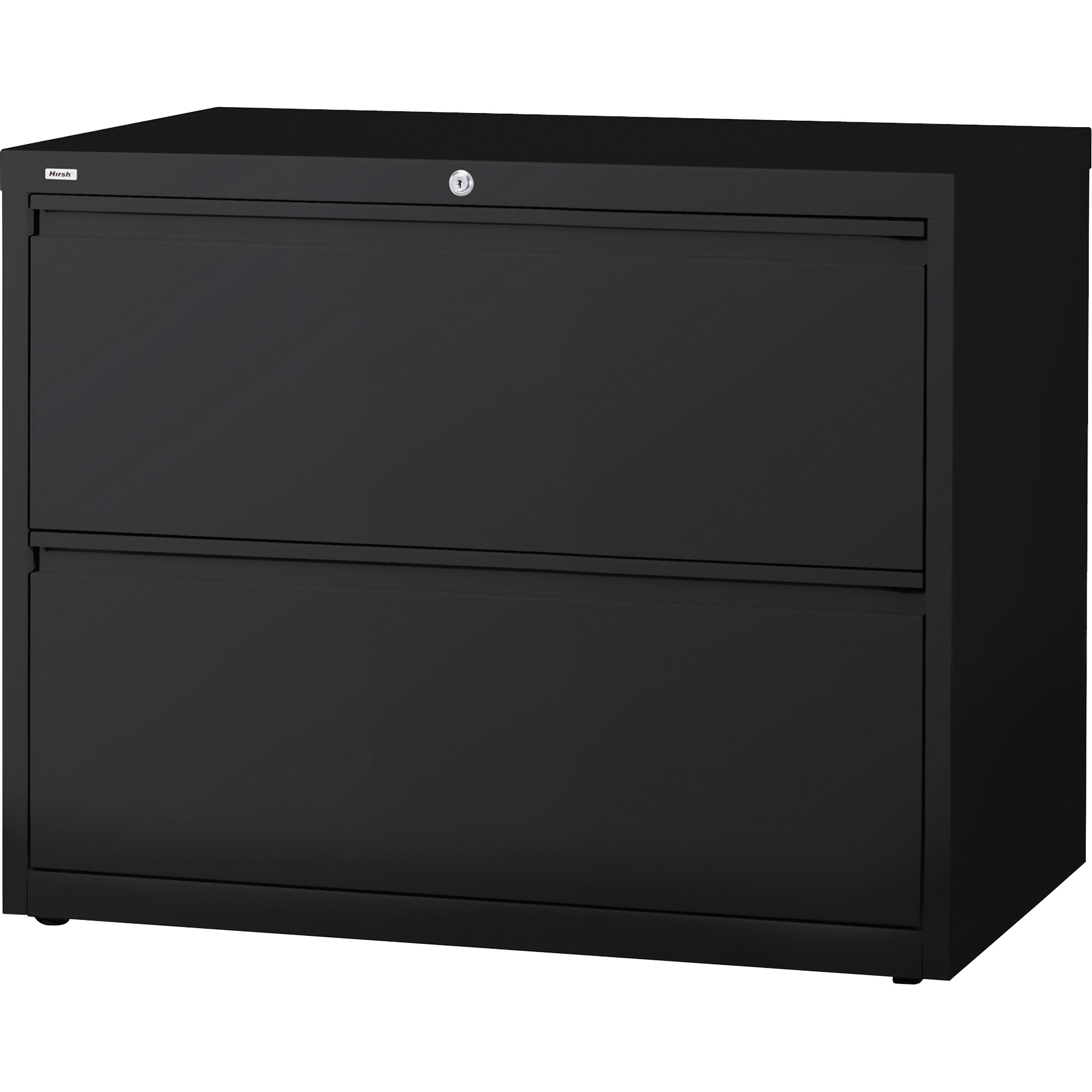 Lorell 2 Drawer Lateral File Letter/Legal/A4, 42" Wide, Black