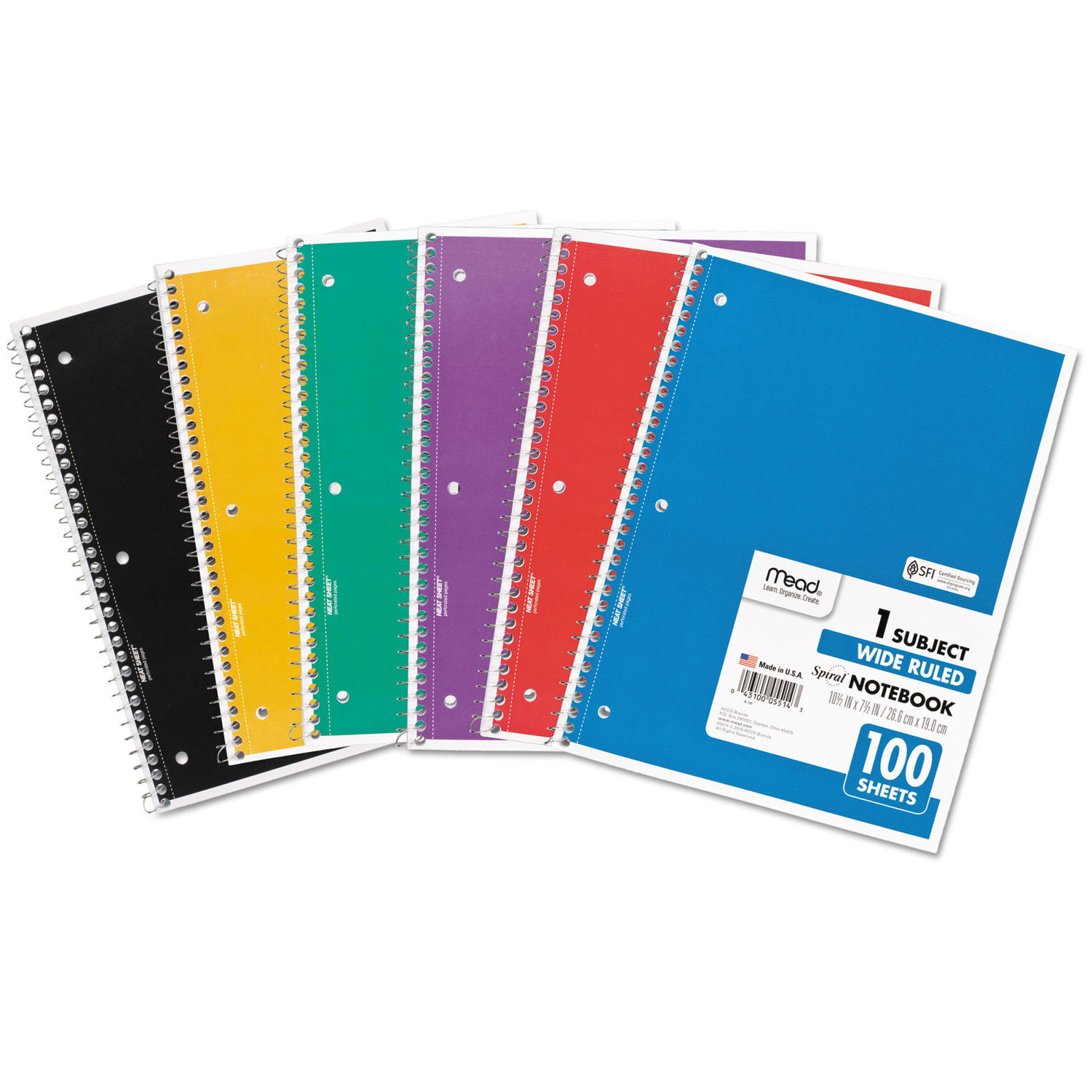 Bulk Binder Paper - 50 Packs, 100 Sheets Each, Wide Ruled 3-Hole Punched Loose Leaf Paper For School & Office