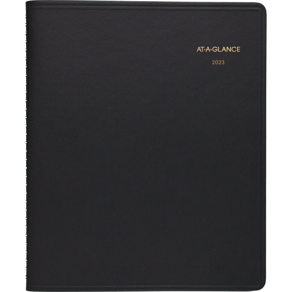 ATAGLANCE 2023 RY Monthly Planner, Black, Medium, 7" x 8 3/4